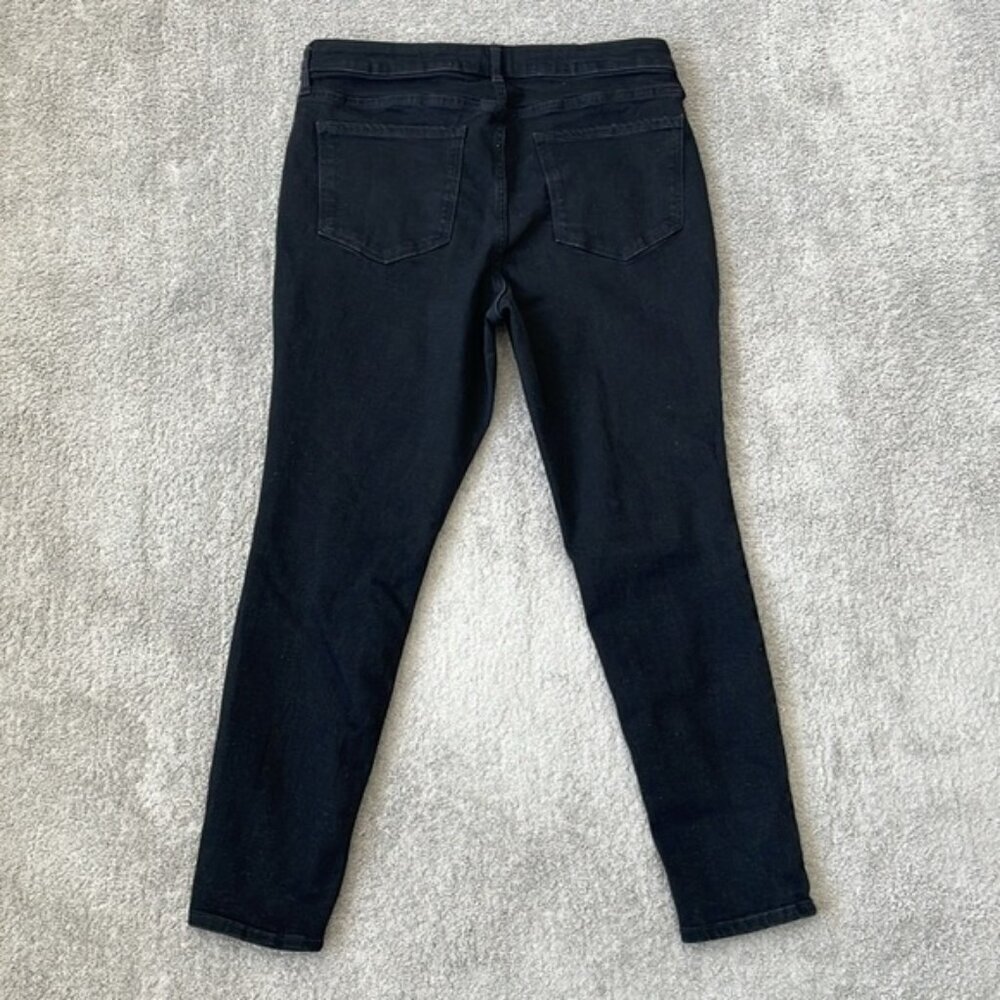 EC Old Navy High Rise Rockstar Super Skinny Black Jeans - Size 14S - Picture 2 of 5